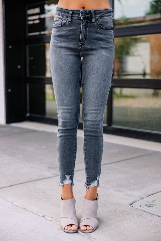 KanCan: Call Me Gray High Rise Skinny Jeans