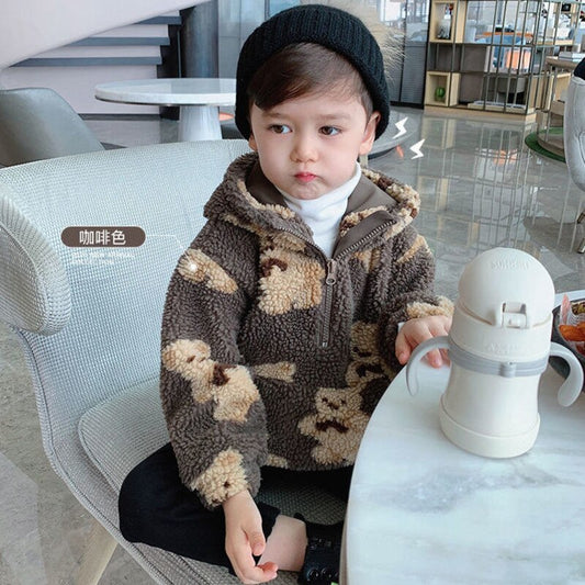 Teddy Bear Coat Sweatshirts Cute Hoodie Childrens For Teens Pullovers Outfits Clothes Children Clothing Boys Little Girls Sport