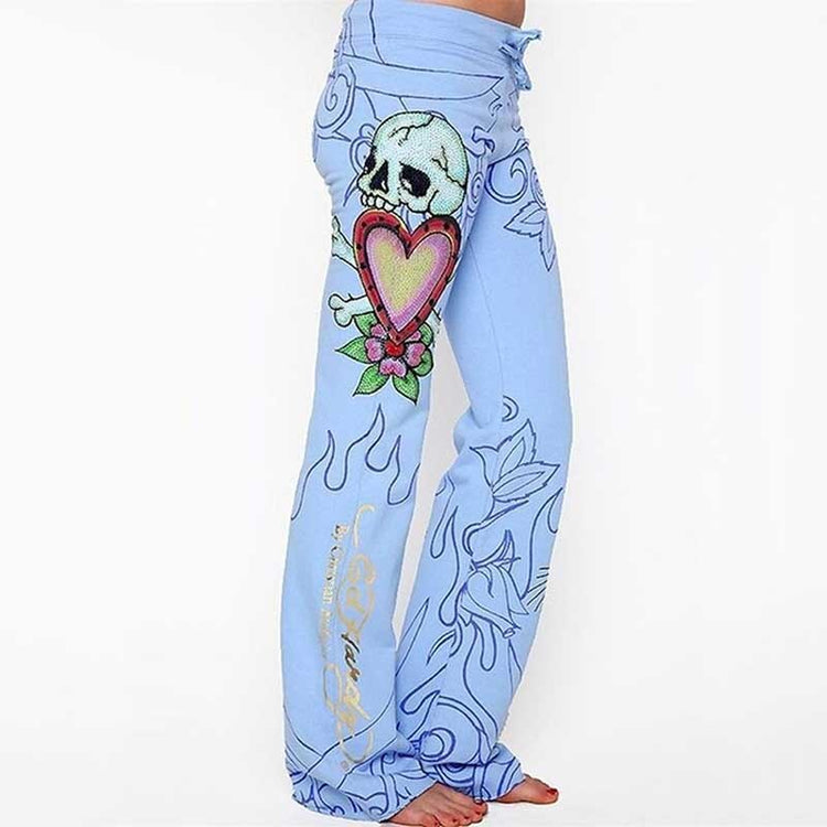 2020 Newest Style New Fashion Brand Sexy Women Casual Floral Printed Sexy Ladies Wide Leg Pants Plus Size S-5XL