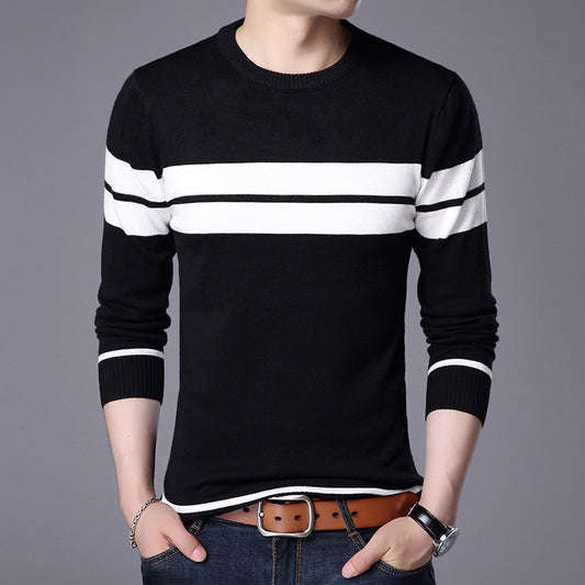 2020 Brand Male Pullover Sweater Men Knitted Jersey Striped Sweaters Mens Knitwear Clothes Sueter Hombre Camisa Masculina