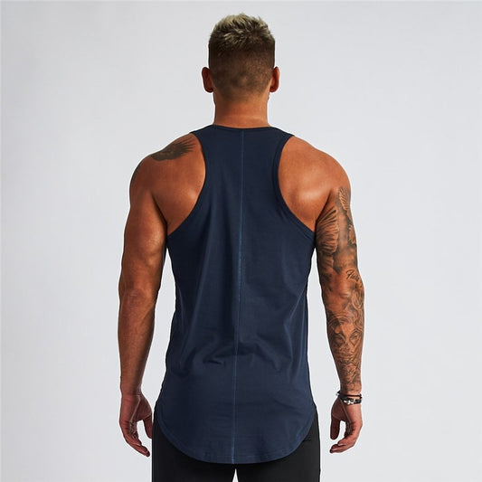 Jogger cotton men's vest 2020 summer men's clothing fashion men's sportswear streetwear running workout men's tops