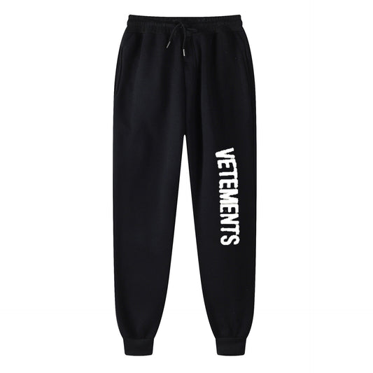 Jogging men's pants sweatpants black winter fleece pants streetwear men's and women's fashion pants loose sweatpants 2021