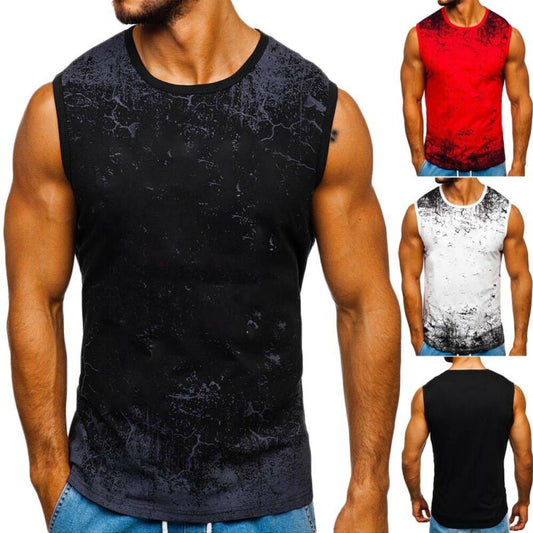 2020 Fahion Brand Men Sleeveless Slim Gym Tank Top Summer Muscle Bodybuilding Fitness Tee Shirt Sport Tank Men's Clothing Vest