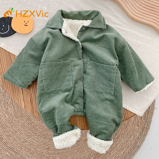 Baby Clothes Overalls And Overalls Winter Girl Thicken Romper Corduroy Jumpsuit Kids Boy Clothing Toddler Bodysuit For Newborns