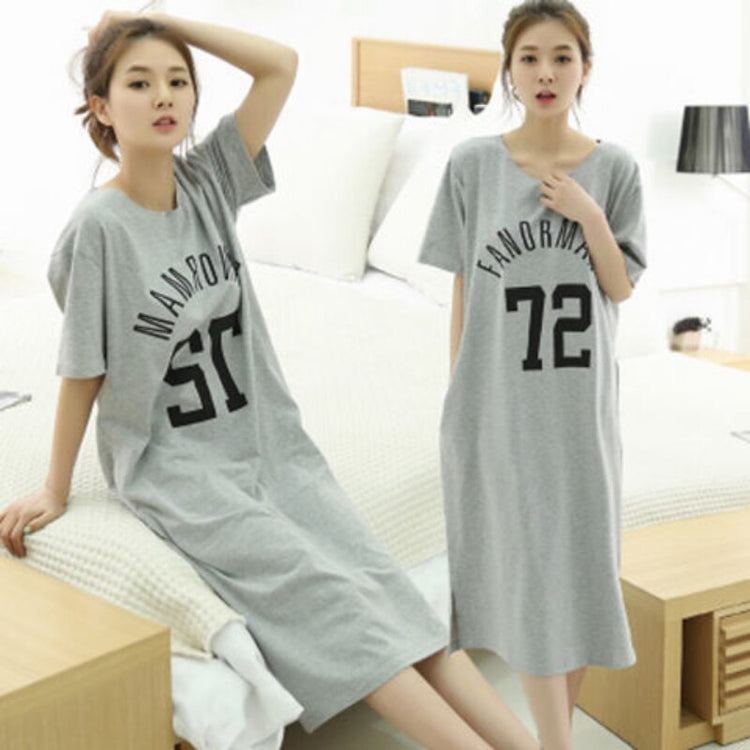 Short-sleeve Women's Sleepwear Imitation Silk Night Gowns Summer Cartoon Nightgowns Home Wear Girls Sleep Lounge Sleeping Dress