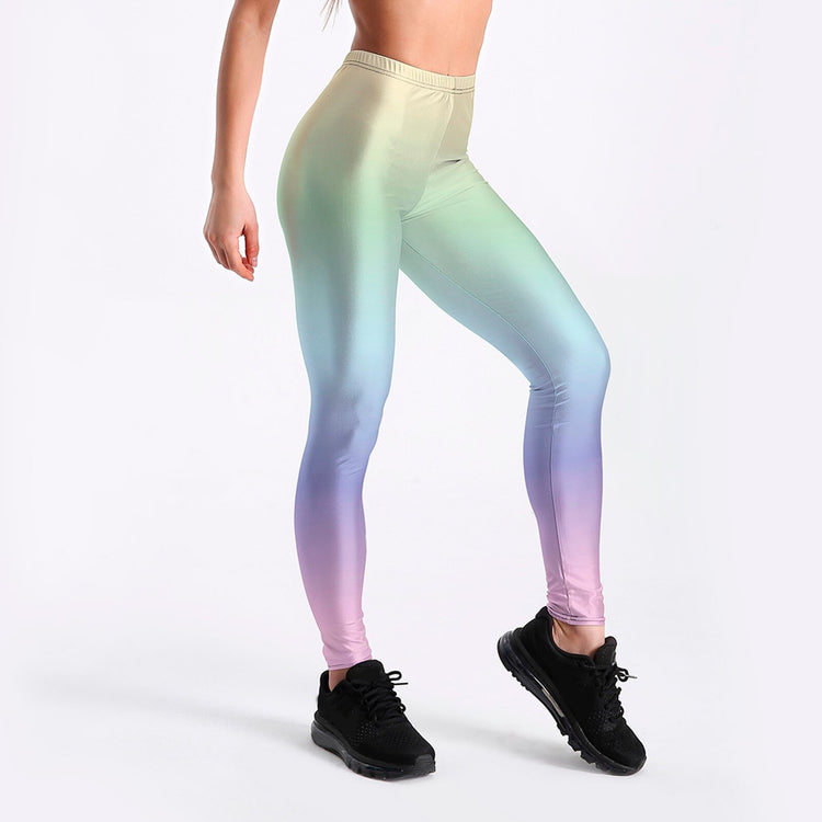 2021 women Yo-ga Pants Women Digital Skull Print High Waist Stretch Strethcy Fitness Leggings Yo-ga Pant femenino