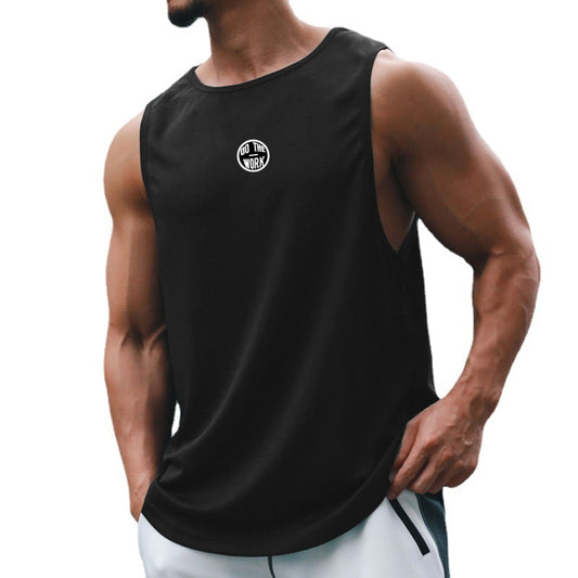 New Summer Mens Workout Mesh Casual Tank Top Fitness Singlet Fashion Quick Dry Vest Running Bodybuilding Sport Sleeveless Shirt