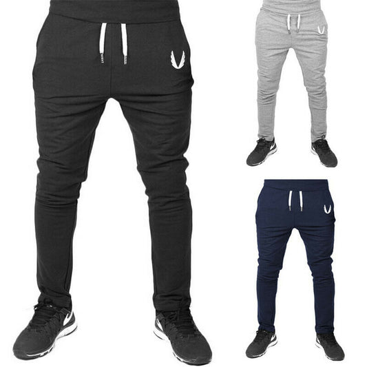 New Men Pants Long Sport Gym Slim Fit Trousers Workout Running Joggers Athletic Gym Elastic Casual Spring Summer Sweatpants