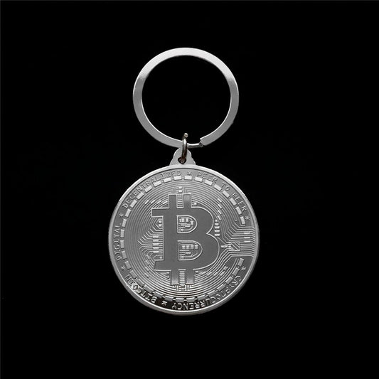 2020 Newest Bitcoin Keychain Music Band keyring Pendant women and men Jewelry Bag accessories