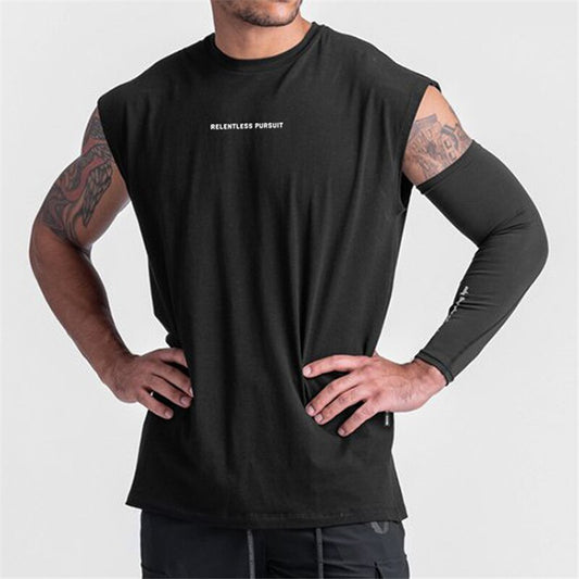 Mesh Patchwork Men Tank Top Gyms Workout Fitness Bodybuilding Sleeveless Shirt Male Cotton Sports Singlet Vest Man Undershirt