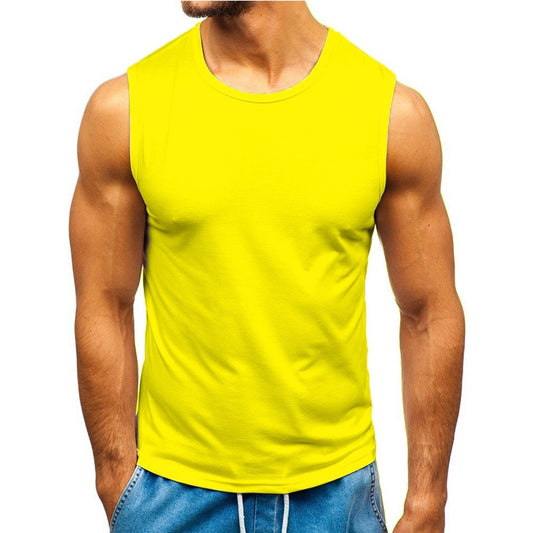 New Red Color Man's Sport Tank Tops Summer Slim Man Vest Lightweight Patchwork Sleeveless Tops For Male Man's Tracksuit#3
