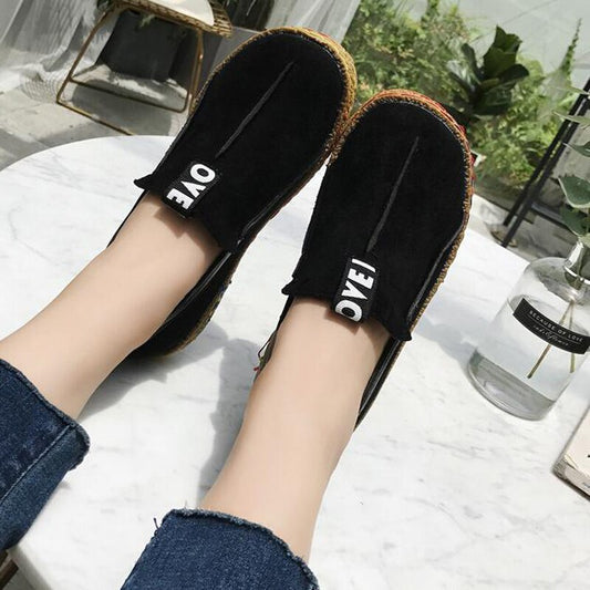 Women Wild Flat Shoes Tendon Soft Bottom Casual Low Help Shoes Thick Bottom Round Toe Foot Comfortable Single Shoes Thin Shoes