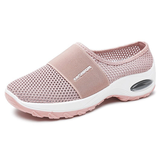 Women shoes 2021 spring new flat Breathable casual shoes elderly walking shoes soft bottom fashion mother shoes zapatos de mujer