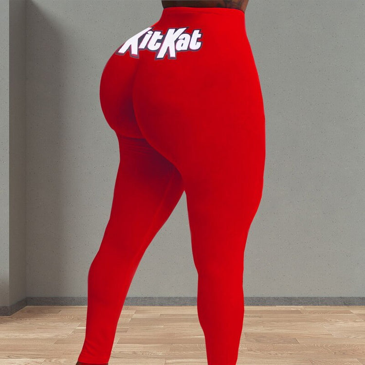 2020 Women Snack Leggings Juicy Fruit Booty Candy Color Sexy Push Up Gym Exercise High Waist Fitness Running Athletic Trousers