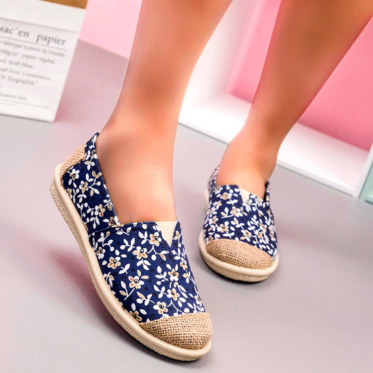 TELOTUNY Women's Cloth Shoes Embroidered Shoes Light Soft Soled Women's Casual Shoes Slip On Flat Flowers Ladies Single Shoes