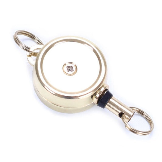 5 Colors Heavy Duty Zinc Alloy Retractable Badge Holder Reel All Metal Casing ID Badge Holder Keychain Jewelry Findings