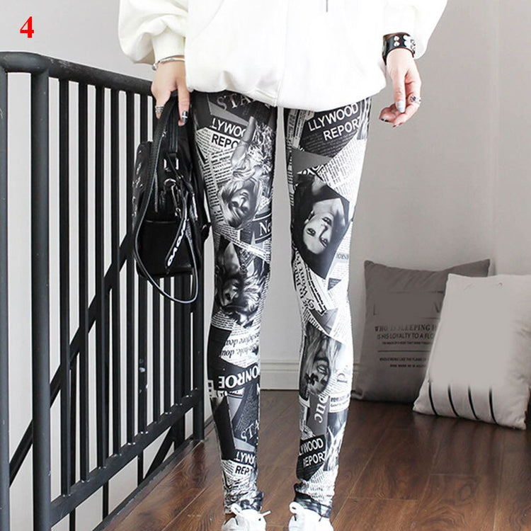 Fashion Leggings Sexy Casual High Elastic Colorful Leg Warmer Fit Most Sizes Long Pants Trousers Woman Bottom Pants Outdoor Wear