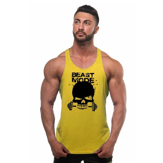 2021 men's fitness sports sleeveless shirt vest bodybuilding clothing men's sportswear vest muscle men's vest