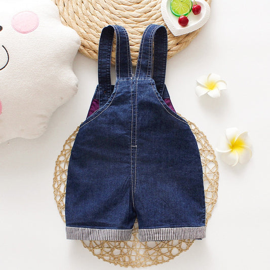 IENENS Kids Baby Jumper Boys Girls Dungarees Clothes Pants Denim Shorts Jeans Overalls Toddler Infant Jumpsuits Trousers