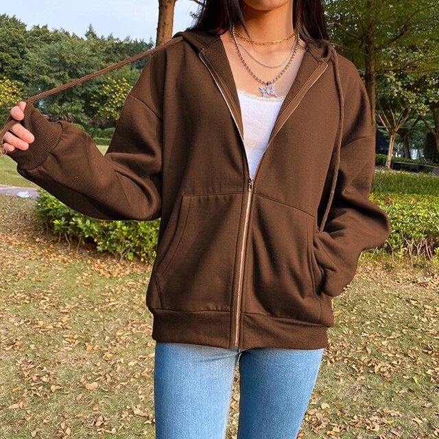 Oversized Casual Top Womens Jackets Female Coat  New Y2K Loose BF Tooling Jacket Baseball Uniform Corduroy Spring and Autumn