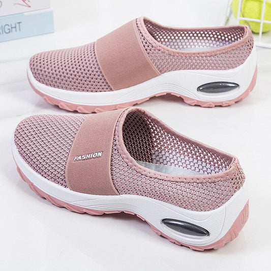 Women shoes 2021 spring new flat Breathable casual shoes elderly walking shoes soft bottom fashion mother shoes zapatos de mujer