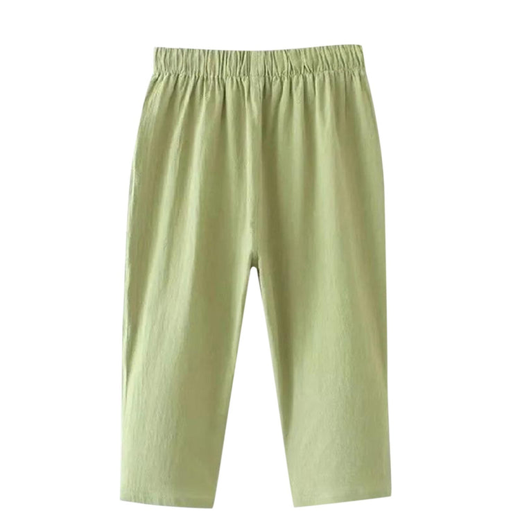 Cotton Linen Pants for Women Trousers Loose Casual Solid Color Women Harem Pants Plus Size Capri Female Summer Pants
