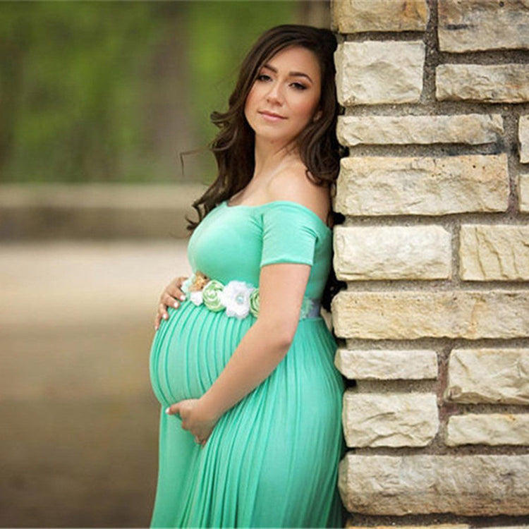 New Fashion Elegant Pregnant Women Long Maxi Gown Photography Photo Shoot Fancy Maternity Dress Plus Size