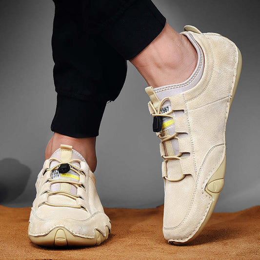 Teegager Leather Shoes Casual Krasovki Sneakers For Men 2021 Green Summer Shoes Men Size 40 Men Shoes Elegant Knitwear Tennis
