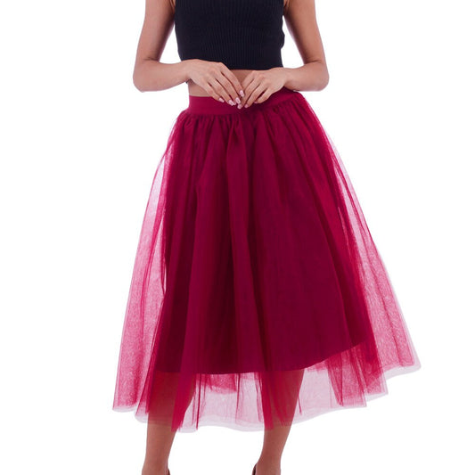 Spring New Sweet Long Mesh Skirts Princess High Waist Ruffled Vintage Tiered Tulle Pleated Ropa Mujer Skirts Gothic Skirts Women
