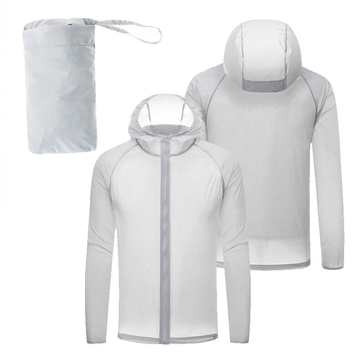 TRVLWEGO Unisex Sunscreen Clothes Men Women's Thin Sports Rainproof Quick dry Jacket 2020 Man Woman Reflective zipper at night