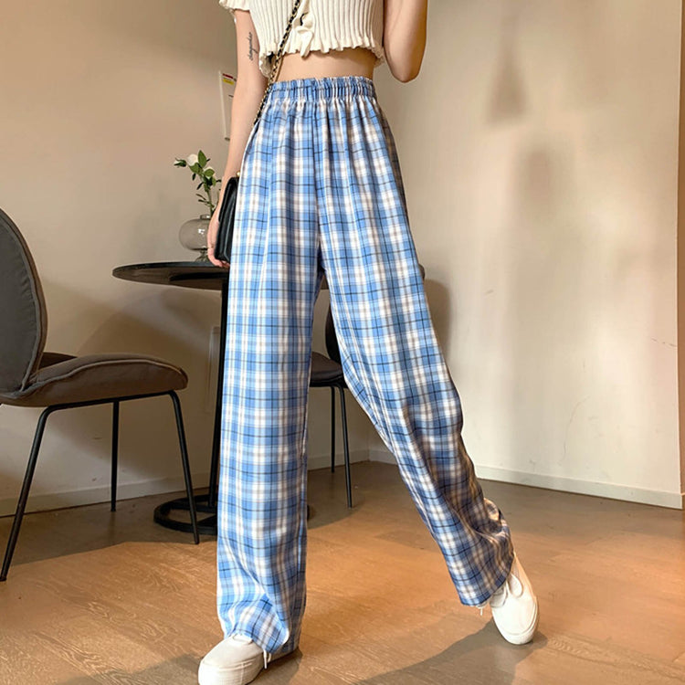 JAYCOSIN Harajuku Plaid Pants Women Trousers 2021 Fashion Streetwear Woman Loose Pants Summer Ladies Long Pants Plus Size 0311