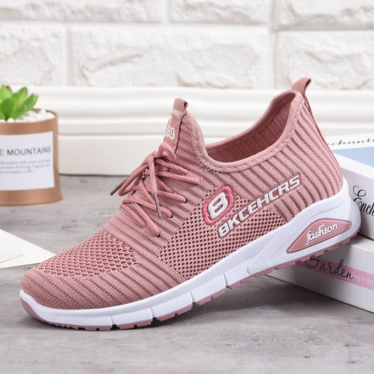 2021 New Four Season Sneakers Casual Shoes Fashion Running Shoes Sports Women Flat Comfortable Breathable Shoes