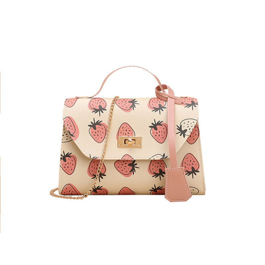brand Casual Handbags Women Bags Designer leather Shoulder handbag Messenger female bag Strawberry Crossbody Bags For Women