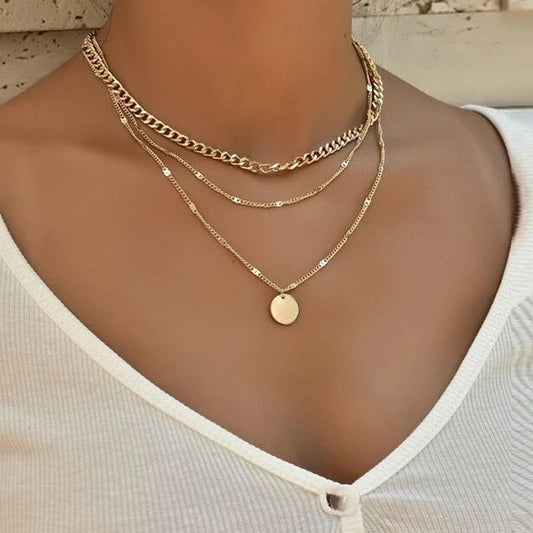 Vintage Necklace For Wome Multilayer Pendant Necklace Accessories for Girls Clothing Aesthetic Gifts Fashion Pendant 2021