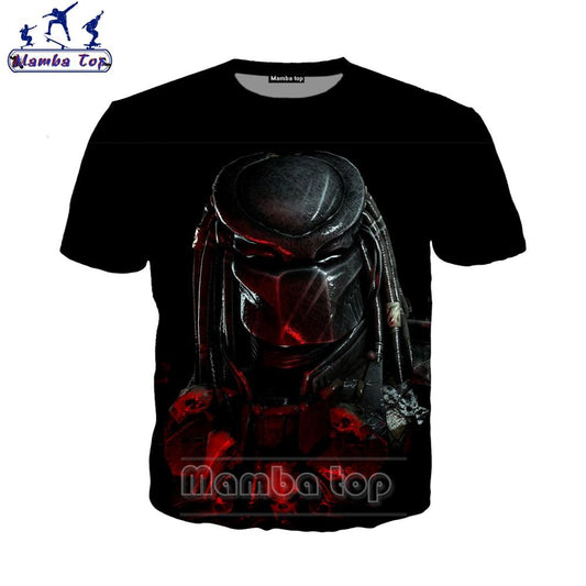Mamba Top Movie The Predator T Shirt Men 2021 3D Print Alien Killer Man Tees Soldier Kaiju Women Tshirt Holiday Youth Sportswear