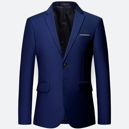 Pure Color Men Formal Suit 2020 new Fashion Black Business Banquet Mens Dress Suit Coat  Large Size 6XL man Blazer Jackets