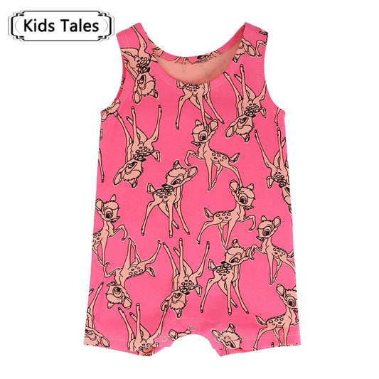 Summer Style Baby Romper Baby Girl Rompers Baby Girl Clothes Infant Clothing Baby Boy Clothes Deer Printed Toddler Pajamas Cute