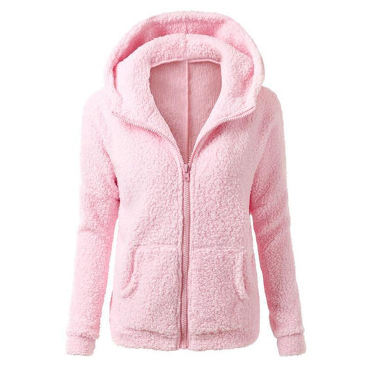 2018 New Women Winter Fleece Jacket Womens Thicken Warm Coat Female Windproof Polar Fleece Basic Jacket Plus Size M-5XL 40