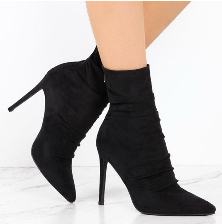 New Fashion Women Stretch Slim ankle Boots Sexy Fashion Elastic Socks Boots High-Heels pumps Women Shoes Female  Boots