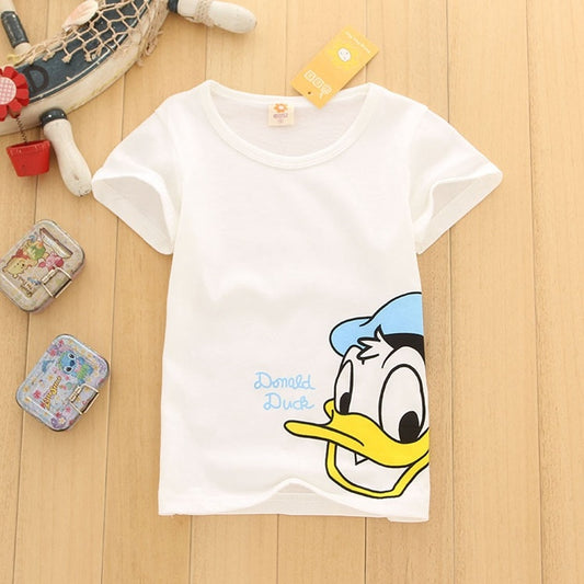 Disney 2019 summer new children's baby cotton clothes Mickey mouse cartoon cute cotton t-shirt short sleeve girl boy clothes