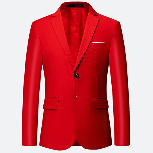 2020 New Men Suit Pure Color Slim fit Suit male Jacket Asian Size S M L XL XXL XXXL 5XL 6XL Business Banquet man Blazers coats