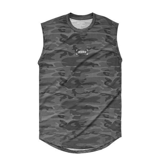 Camouflage Mesh Breathable Gym Men Tank Tops  Running Undershirt Bodybuilding Singlet Fitness Sleeveless Vest Men Tank Tops
