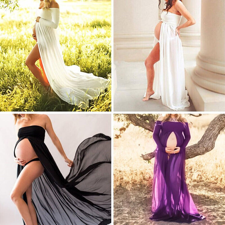 Couple Maternity Photography Props Maxi Maternity Gown Lace Maternity Dress Fancy shooting photo summer pregnant dress Plus Size