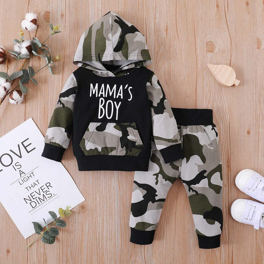 #50 6m-4y Toddler Baby Boy Girl Clothes Camouflage Hoodie Sweatshirts Long Pants Fall Winter Outfits Set Boutique Kids Clothing
