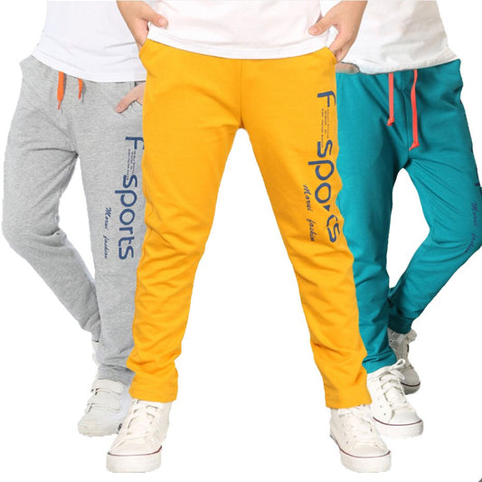 Pants For Boy Print Letters Sports Boys Pants Spring Sweatpants For Boys Autumn Teenage Boys Active Clothing 4 6 8 14 Years