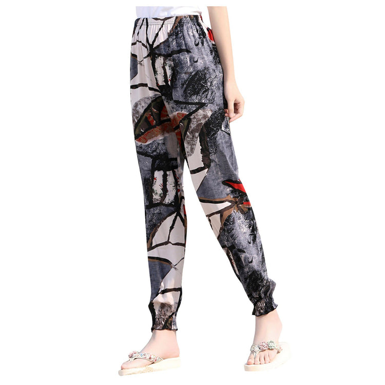 Women's Printed Casual Pants Trousers Bohemian Beach Bloomers High Quality Loose Travel Fashion Pants Брюки Женские Dropshipping
