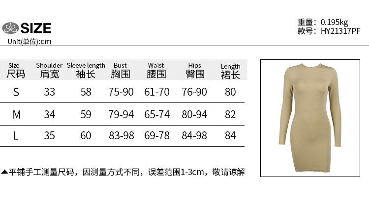 Sexy Backless Mini Dresses Women Y2K 2021 Spring Autumn Fashion O-Neck Long Sleeves Base Casual Party Dress
