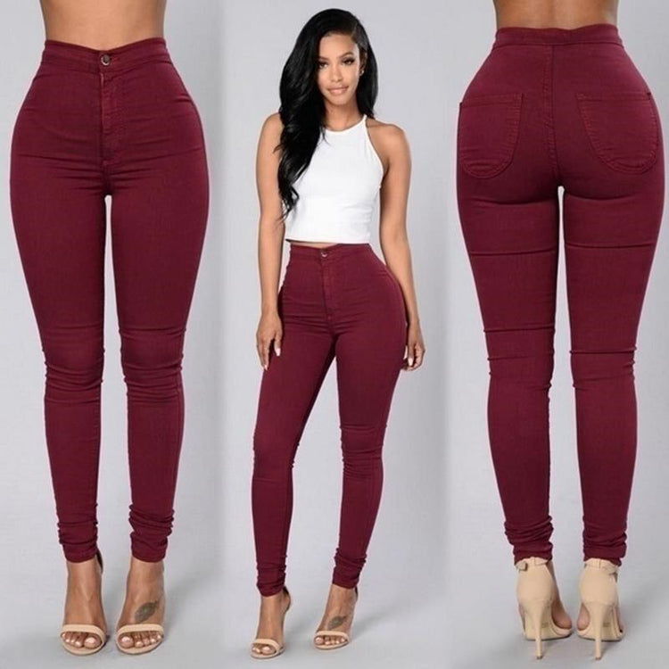 New Female Trousers High Waist Stretch Slim Pencil Drawers Women Clothing Pants Sexy Lady Plus Size Skinny Pants S-3XL