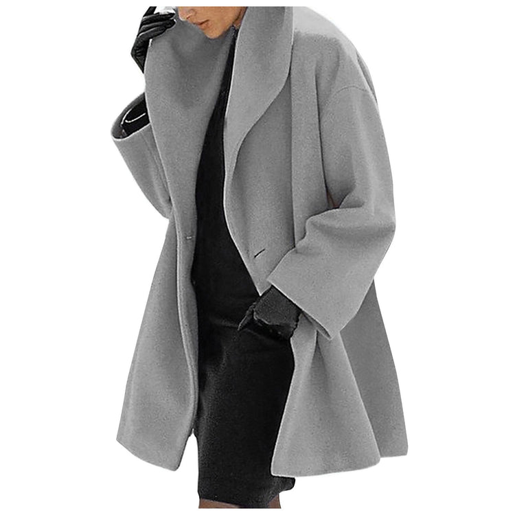 Winter Women Wool Blends Coat Solid Long Sleeve Hooded Classic Outerwear Plus Size 5xl Streetwear Female Clothes Trench Jackets