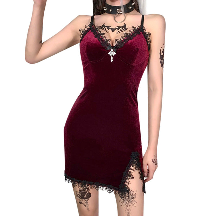 Bind Hollow Bodycon Slit Mini Dress Sexy Womens Fashion Sleeveless Sheath Spaghetti Strap Women Elegant Robe Femme Verano 2020